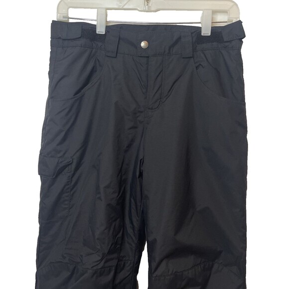 Columbia Snow Pants Youth 14/16 Black Insulated Omni-Shield Ski Snowboard - Picture 2 of 7